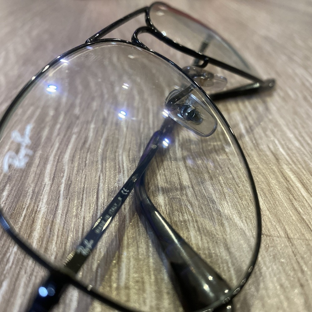 Ray-Ban RB3689 Aviator Metal II Eyeglasses Black 53-14 140 Made in Italy